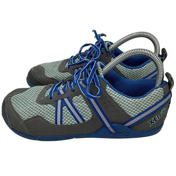 Xero Ipari Prio Size 7 Blue Gre Zero Drop Barefoot Athletic Running Tennis Shoes - Picture 7 of 13